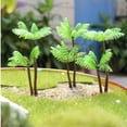 thumbnail image 2 of Decoración de paisaje Zulema Árbol plástico artificial Mini árbol de coco, 2 of 8
