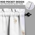 thumbnail image 5 of Fresh Flowers and Butterflies2(1) Kitchen Curtain Valance 3 Piece Home Curtains and Valance Set Curtain Sink Window Decor Window Treatment Tier 27.5x36 Length, 5 of 6