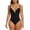 Black, variant on Women's Low Back Shapewear V Plunge Low Back Thong Shapewear Tummy Control Body Shaper