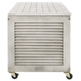 thumbnail image 4 of Safavieh Elina Collection Outdoor 68 Gallon Wooden Deck Box, Grey Wash, 4 of 10