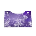 thumbnail image 2 of Fuzoiu Snowflakes Print Tissue Box Cover, PU Leather Tissue Holder,Decorative Facial Paper Organizer for Bathroom Living Room Bedroom Countertop Office Desk Car Home, 2 of 7