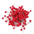 thumbnail image 3 of CNKOO 50Pcs Mini Christmas Artificial Holly Berries  Fake Fruit Berries For Christmas Tree Decorations, 3 of 5