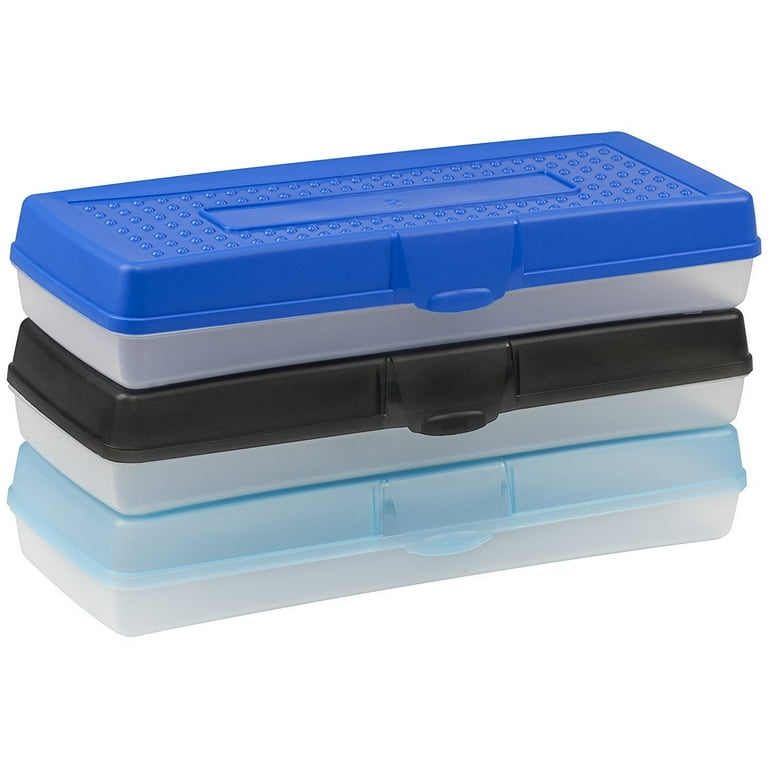 Storex Carrying Case Pencil - Assorted Bright - Impact Resistance - Plastic Body - Translucent - 2.9 Storex Carrying Case Pencil - Assorted Bright - Impact Resistance - Plastic Body - Translucent - 2.9