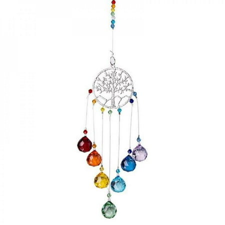 

Colorful Crystal Hanging Wind Chimes Garden Office Vintage Pendant Outdoor Indoor Hanging Ornament Home Decoration Crafts