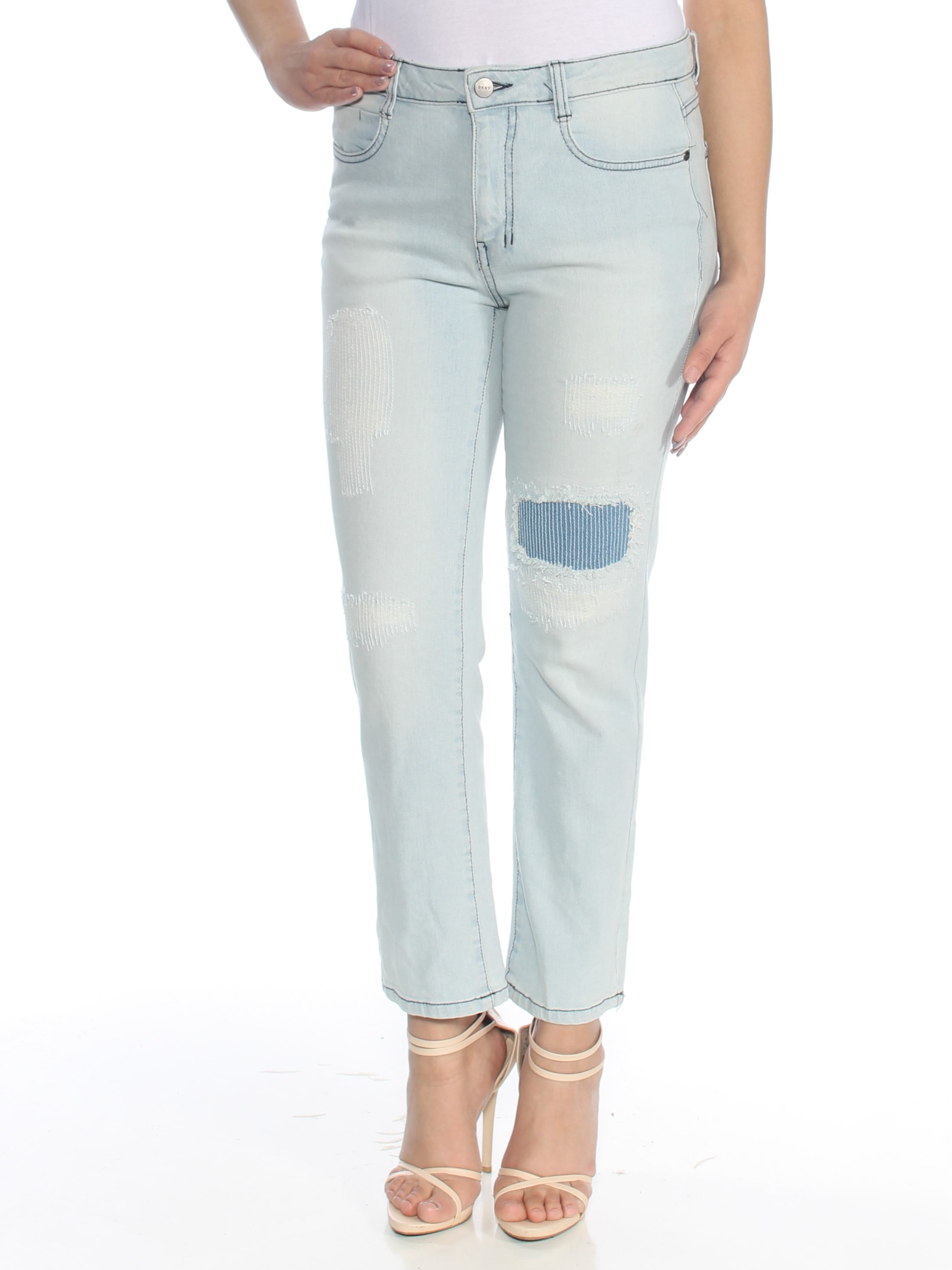 women's light blue straight leg jeans