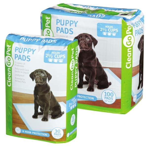 Clean go pet puppy pads, 22 in x 23 in, 100 count
