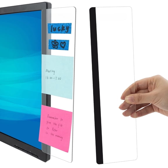 Multifunctional Computer Monitor Memo Board Sticky Note Holder Office Desk Accessories for Women Men Home Office Desktop Decor Message Board Supplies