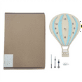 thumbnail image 4 of Hot Air Balloon Shaped Mute Wall Clock for Home Office, Blue, 4 of 9