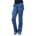 thumbnail image 3 of SKYLINEWEARS Women's Utility Work Cargo Solid Style Hiking Pants Cotton Workwear Trouser Navy XL, 3 of 5