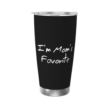 

I’m Moms Favorite 20 Oz Water Bottle Insulated Tumblers Stainless Steel Cups Double Wall Tumbler with Lid