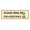 Brown, variant on Standard Please Ring Bell for Assistance (Bell) Sign (Black) - Small