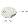 thumbnail image 3 of Shisuyan 6pcs Melamine Sauce Plates Reusable Sauce Container Small Dipping Dish for Restaurant Home (Lotus Leaf), 3 of 8