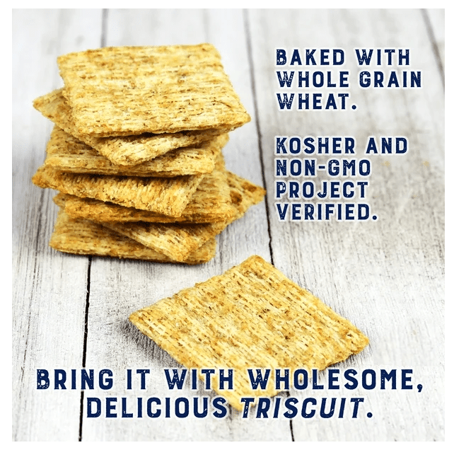 Triscuit Low Sodium Snacking Crackers, 200g (3 Pack)