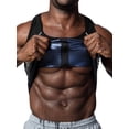 thumbnail image 4 of Mens Waist Trainer Vest Hot Sweat Sauna Suit Corset Body Shaper Tank Top Workout Shirt with Zipper Front, 4 of 8