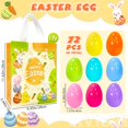 thumbnail image 2 of Huevos de Pascua Aviski de plástico, 72 unidades, con bolsa no tejida para niños, 2 of 7