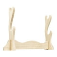 thumbnail image 3 of yingyy Classic Wooden Wall Mount Samurai Hook Holder Vintage Style Display Rack For Flutes Samurai Display Stand Holder Support, 3 of 6