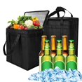 thumbnail image 2 of Bolsa De Enfriador Grande Almuerzo Plegable Aislamiento Térmico Bolsas Para El Comida Beber Vino Picnic Portátil Camping Carrier Herramienta huangjie unisex, 2 of 2