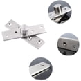 thumbnail image 3 of 2 bisagras de pivote de eje central de puerta oculta de rotación de acero inoxidable, bisagra de puerta giratoria oculta resistente con tornillos de fijación (3 x 0,7 pulgadas), 3 of 5