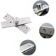 thumbnail image 3 of 2 bisagras de pivote de eje central de puerta oculta de rotación de acero inoxidable, bisagra de puerta giratoria oculta resistente con tornillos de fijación (3 x 0,7 pulgadas), 3 of 5