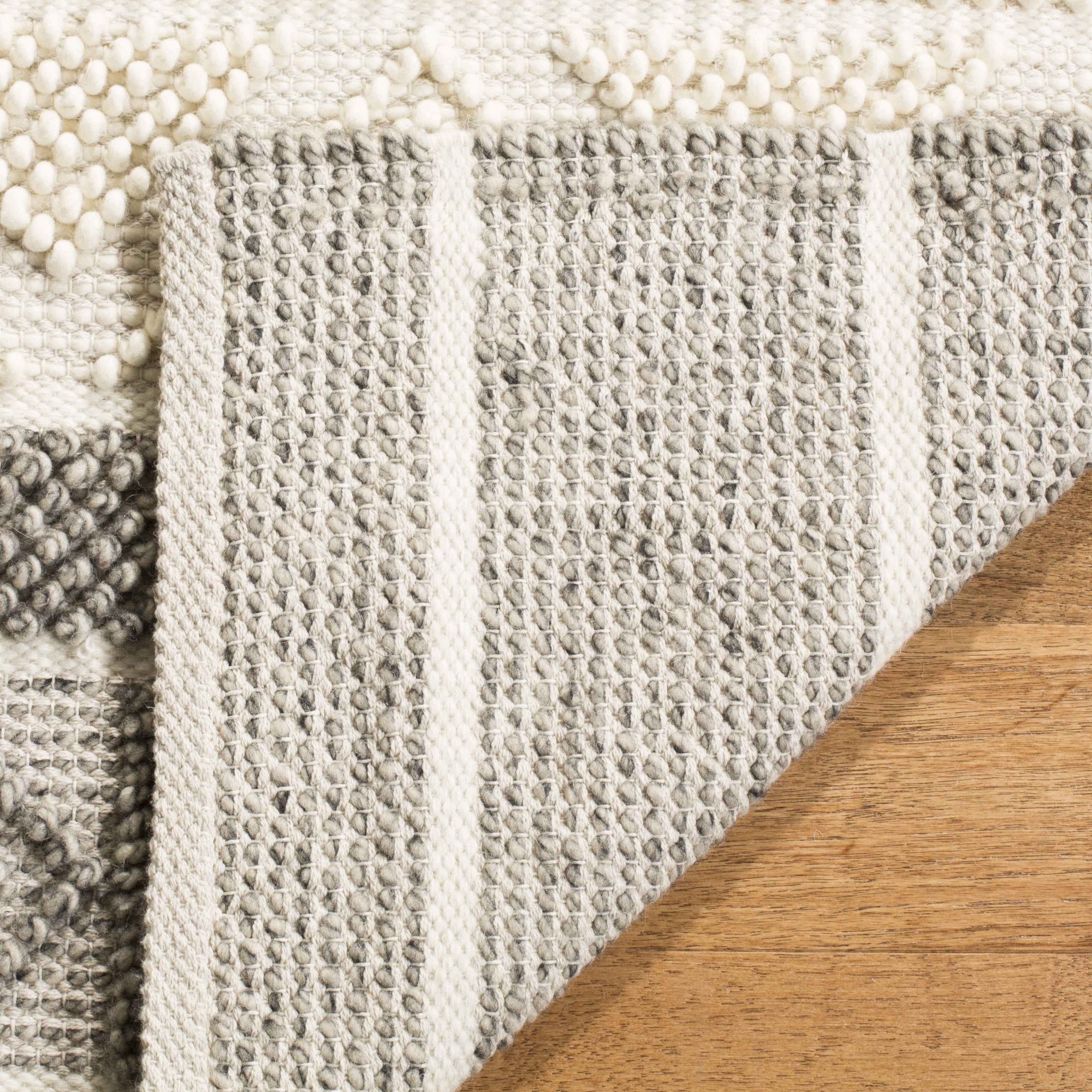 SAFAVIEH Natura Christabella Geometric Area Rug, Ivory/Grey, 11' x 15'