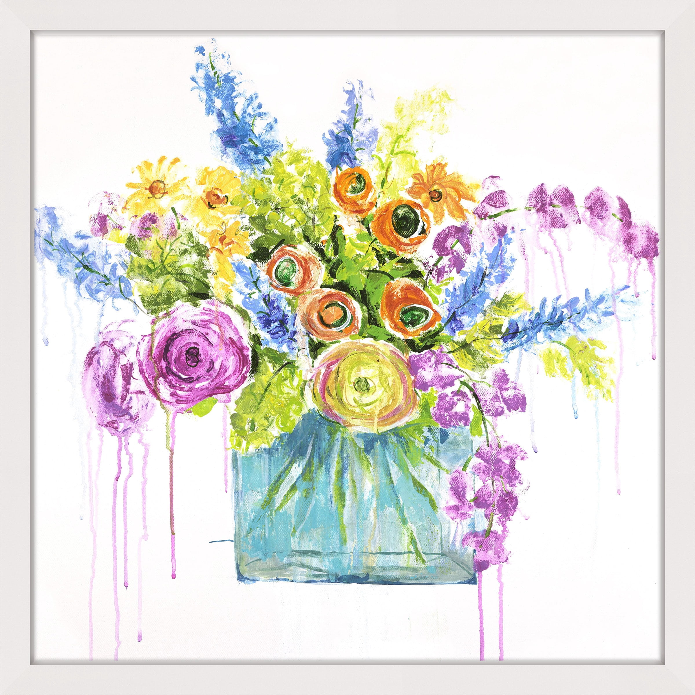 Marmont Hill - "Garden Bloom II" by Julie Joy Framed Painting Print