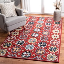 Safavieh Heritage Victoria Floral Wool Area Rug, Red/Blue, 6' x 9'