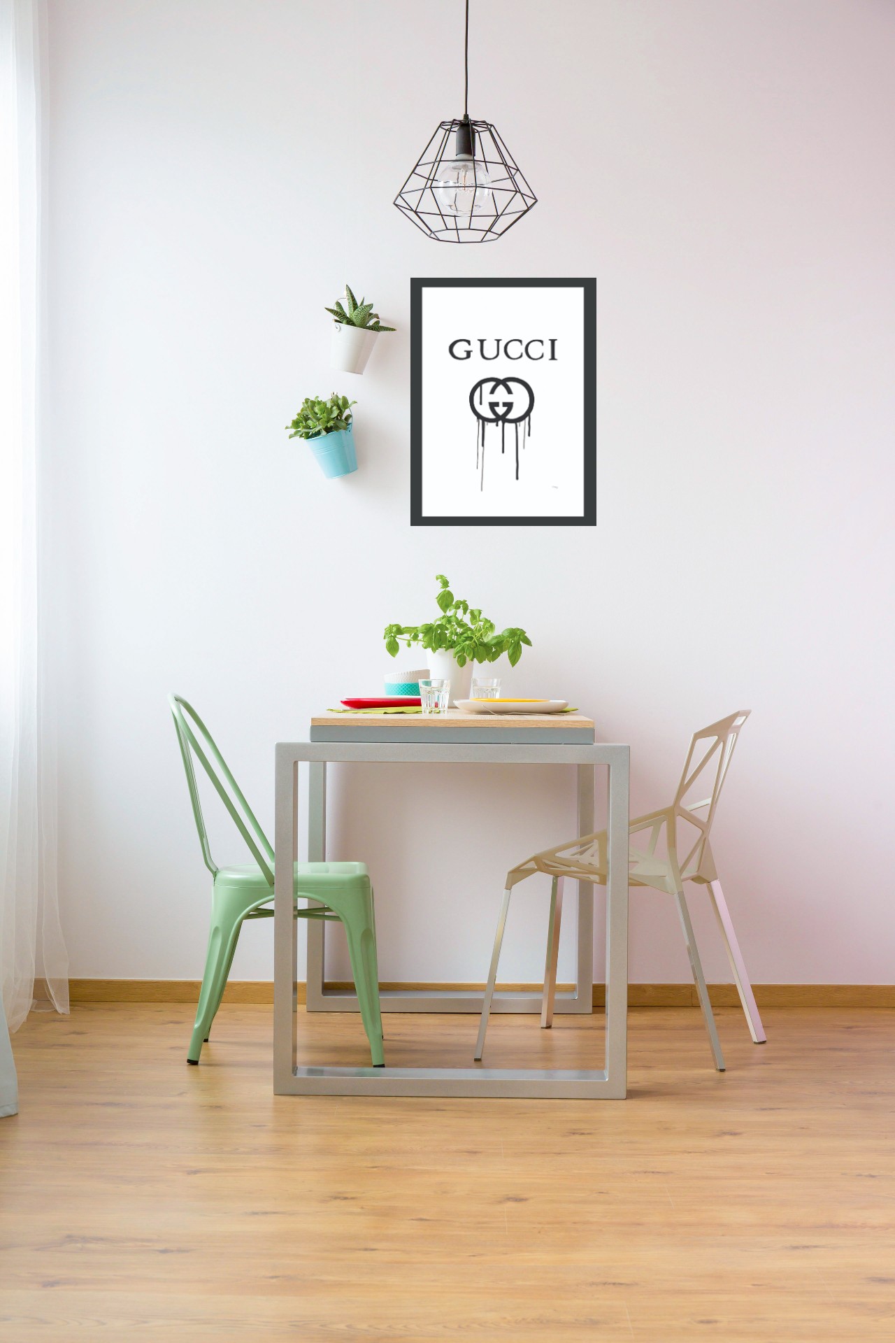 Venice Beach Collection's Fashion Brand Drip Logo Design 14x18 Framed Print