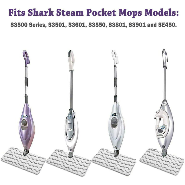 Hometimes 8 Packs Replacement Steam Mop Pads for Shark S7020 S7000 S7001 Steam & Scrub All-in-One Scrubbing Mop Accessory Parts, Size: 7.5*7.5, Other