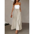 thumbnail image 2 of Asyoly Womens Wide Leg Pants Loose Flowy Drawstring High Waist Palazzo Lounge Trousers with Pockets, 2 of 7