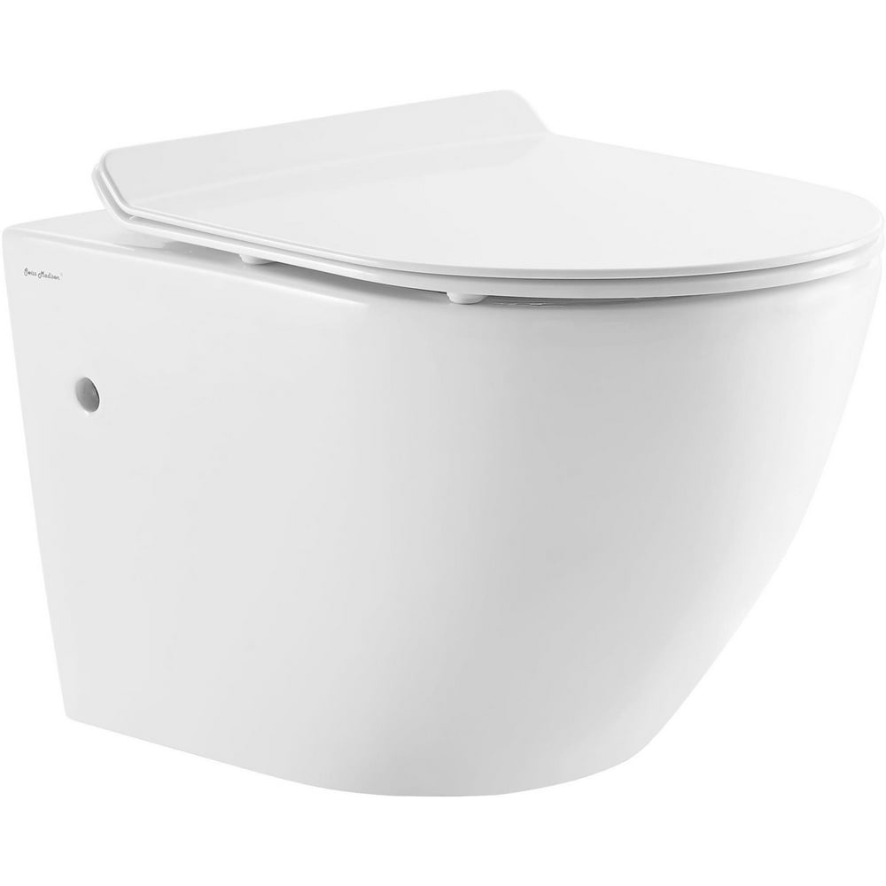 Swiss Madison SmWt449 St. Tropez 0.8 / 1.28 Gpf Wall Mounted Elongated