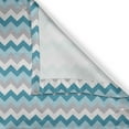thumbnail image 4 of Ambesonne Chevron Window Valance, Zigzag Tribal Design, 54" X 18", Grey White Petrol Blue, 4 of 5