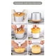 thumbnail image 4 of Juego de moldes para hornear pasteles, molde hueco de metal para pasteles, revestimiento antiadherente, sartén multiusos adecuada para muffins de té de la tarde, 4 of 8