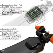 Exway Flex Belt Electric Skateboard, Speed 25mph, Range 17miles, Weight 17lbs, Battery 216Wh, Outdoors, for Adults and Teens
