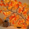 thumbnail image 6 of Illuminated Maple Leaf Vine Light Garland Flexible Branch Design Festival Lighting for Indoor Outdoor Thanksgiving Christmas Party Decor Celebration Display, 6 of 6