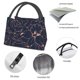 thumbnail image 4 of Fotbe Copper-Gold Gloss Outline Flower Bolsa Térmica Portátil con Estampado, Bolsa de Entrega de Alimentos Aislada, Bolsa Reutilizable de Gran Capacidad para Comidas y Supermercado, 4 of 6