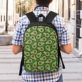 thumbnail image 5 of Disketp Big Colorful Avocados School Backpack, Lightweight Basic Middle School Bookbags 17 Inch Casual Daypack for Student College, Travel or Outdoor, 5 of 6