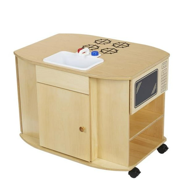 Mobile Compact Kitchen Island with Locking Casters