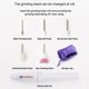 thumbnail image 3 of Portable Electric Nail File Machine for Nails Gel Nails Kit Nail Drill Bits Manicure Kit Pedicure Tools Best Gifts for Women Girls, 3 of 5