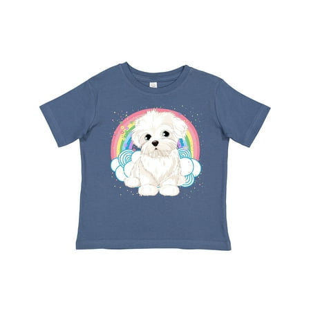 

Inktastic Maltese Dog Cute Gift Gift Toddler Toddler Girl T-Shirt