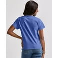 thumbnail image 3 of Hanes T-Shirt Short Sleeve Tee Essentials Womens Midweight Crewneck 100% Cotton, 3 of 5