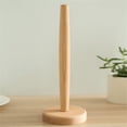 thumbnail image 6 of Casewin Wooden Paper Towel Holder, Countertop Vertical Tissue Holder Rack Bamboo Paper Towel Stand for Kitchen Living Room Bedroom Home Decoration, 6 of 9