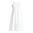 thumbnail image 3 of Terra & Sky Women's Plus Tank Eyelet Midi Dress, Sizes 0X-5X, 3 of 4