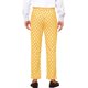 thumbnail image 3 of Pantalones formales de ajuste regular para hombres INSPIRE CHIC con estampado de lunares 38 Amarillo, 3 of 6
