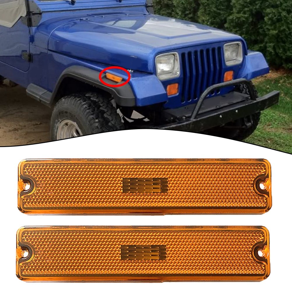 Lamp Marker Light Housing Accessories Replacement Practical Reliable Useful For Jeep For Wrangler Yj 1987-1995 Fangkenuo