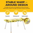 thumbnail image 4 of Sunflowers Table Cloths for 8 Foot Rectangle Tables, Spring Botanical Watercolor Blossom Flowers Patio Waterproof Elastic Fitted Tablecloths, Washable Rectangular Table Cover for Camping, 4 of 8