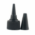 thumbnail image 3 of Botella de plástico blanda cilíndrica redonda de HDPE negra/natural de 30 ml/100/200/250 ml/500 ml, con tapa superior con boca puntiaguda y giratoria para pegamento UV, 3 of 5