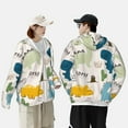 thumbnail image 3 of Rocae Childish Dinosaur Print Breathable Sun Protection Hoodie Quick-Dry Lightweight Long Sleeve Hoodie Unisex Running Sports Shirt X-Large, 3 of 9