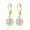 Gold, variant on Alexcraft Cubic Zirconia Drop Leverback Earrings, Sterling Silver 14K Gold Plated Simulated Diamond Dangle Earrings for Women Hypoallergenic