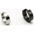 thumbnail image 3 of Aros/pendientes criollos en acero quirúrgico. (1 par) (negro) negro, 3 of 5