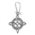 thumbnail image 2 of JOYARIS Aretes De Gancho Nudo De Bruja 2 Con Zirconias Plata Ley 925 A-0000006, 2 of 2